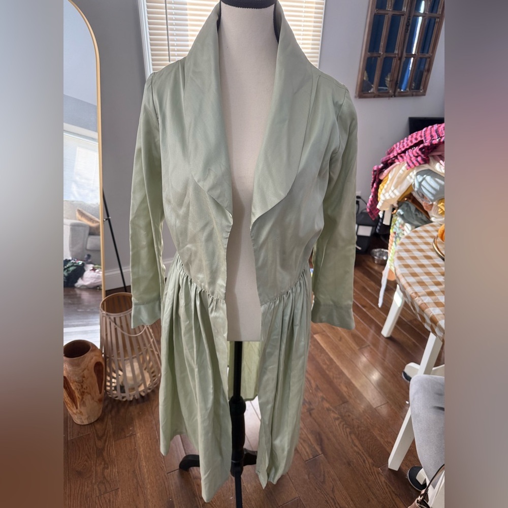 Bergdorf Goodman Catherine Regeher Elegant Women's Green Jacket Dress